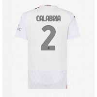 AC Milan Davide Calabria #2 Bortedrakt Dame 2023-24 Kortermet